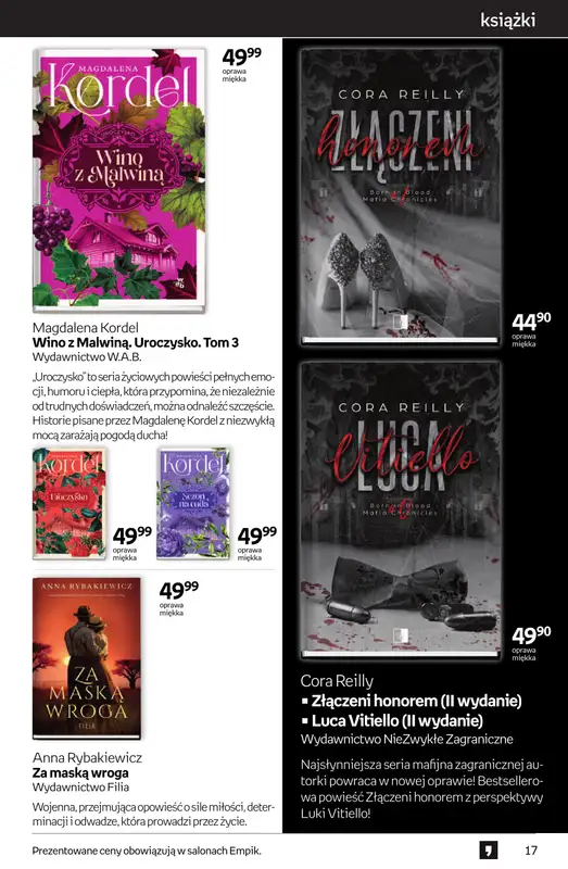 Empik - gazetka promocyjna Tom kultury: książki od czwartku 25.09 do wtorku 14.10 - strona 17