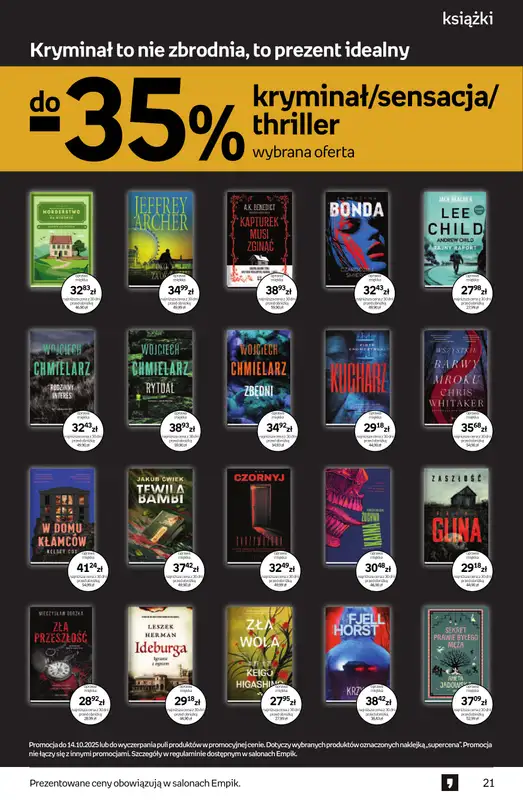 Empik - gazetka promocyjna Tom kultury: książki od czwartku 25.09 do wtorku 14.10 - strona 21