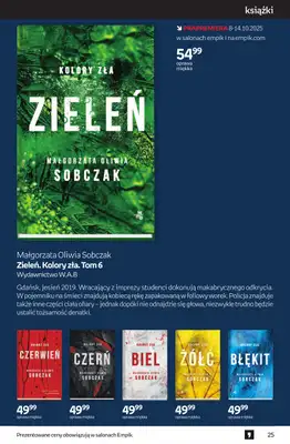 Empik - gazetka promocyjna Tom kultury: książki od czwartku 25.09 do wtorku 14.10 - strona 25