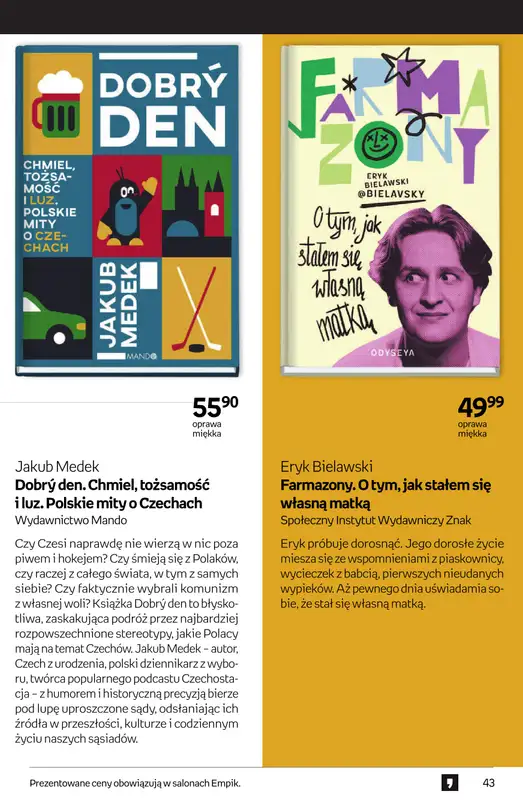 Empik - gazetka promocyjna Tom kultury: książki od czwartku 25.09 do wtorku 14.10 - strona 43