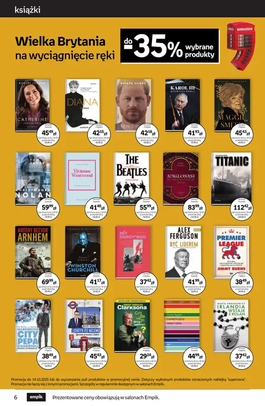 Empik - gazetka promocyjna Tom kultury: książki od czwartku 25.09 do wtorku 14.10 - strona 6