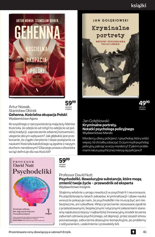 Empik - gazetka promocyjna Tom kultury: książki od czwartku 25.09 do wtorku 14.10 - strona 41
