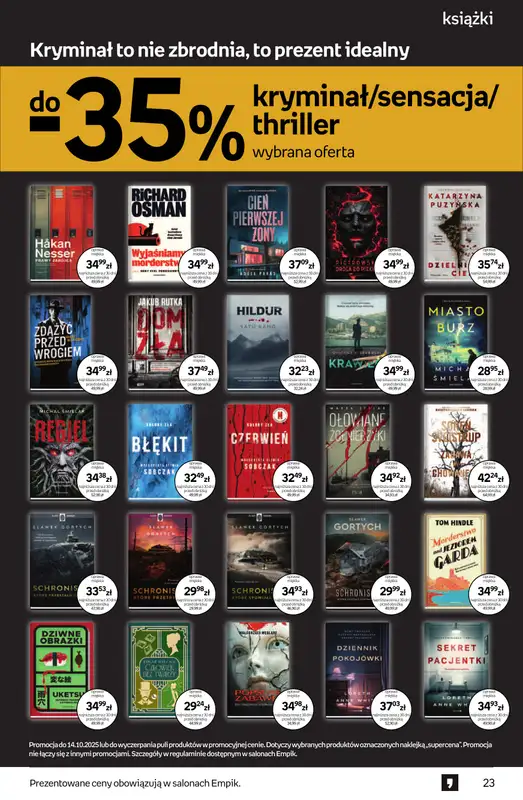Empik - gazetka promocyjna Tom kultury: książki od czwartku 25.09 do wtorku 14.10 - strona 23