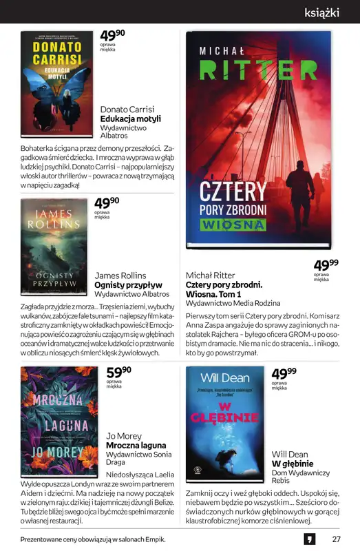Empik - gazetka promocyjna Tom kultury: książki od czwartku 25.09 do wtorku 14.10 - strona 27