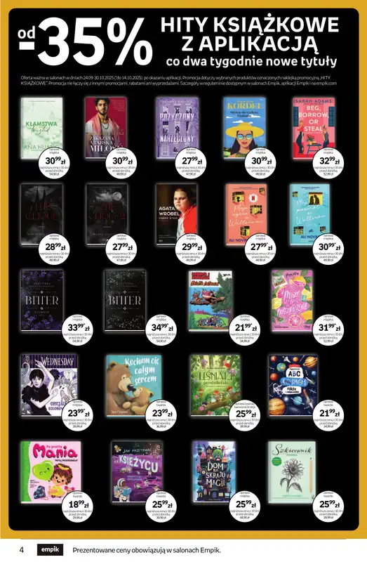 Empik - gazetka promocyjna Tom kultury: książki od czwartku 25.09 do wtorku 14.10 - strona 4