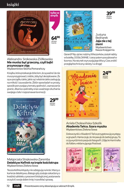 Empik - gazetka promocyjna Tom kultury: książki od czwartku 25.09 do wtorku 14.10 - strona 72