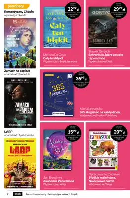 Empik - gazetka promocyjna Tom kultury: książki od czwartku 25.09 do wtorku 14.10 - strona 2