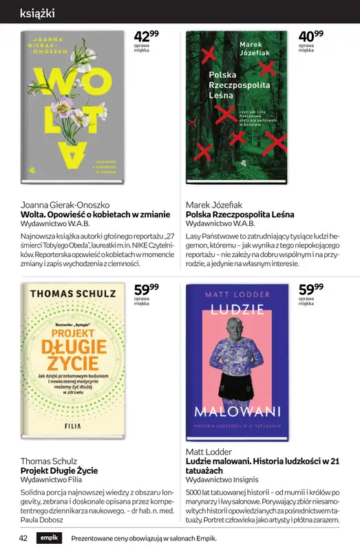 Empik - gazetka promocyjna Tom kultury: książki od czwartku 25.09 do wtorku 14.10 - strona 42