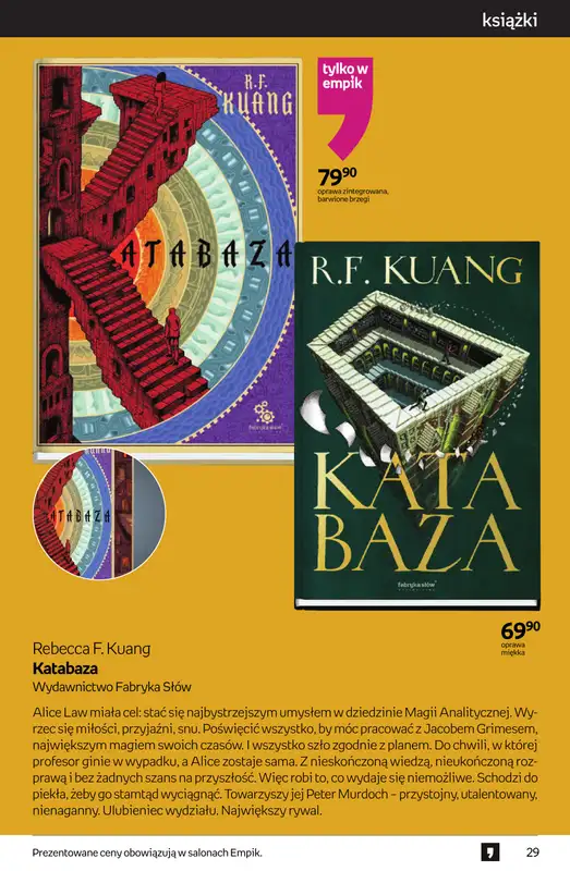 Empik - gazetka promocyjna Tom kultury: książki od czwartku 25.09 do wtorku 14.10 - strona 29