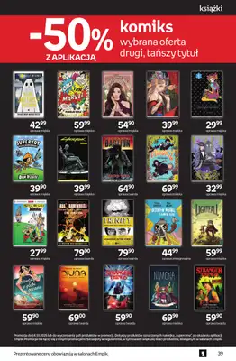Empik - gazetka promocyjna Tom kultury: książki od czwartku 25.09 do wtorku 14.10 - strona 39