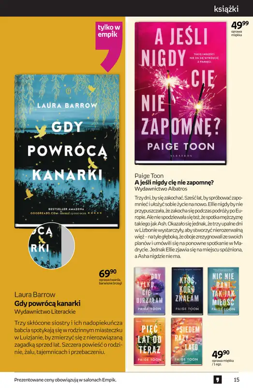 Empik - gazetka promocyjna Tom kultury: książki od czwartku 25.09 do wtorku 14.10 - strona 15