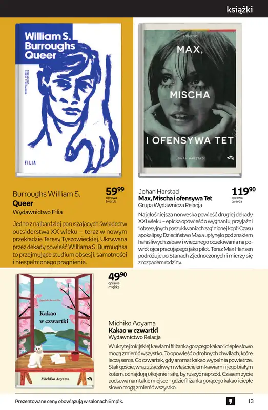 Empik - gazetka promocyjna Tom kultury: książki od czwartku 25.09 do wtorku 14.10 - strona 13