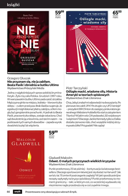Empik - gazetka promocyjna Tom kultury: książki od czwartku 25.09 do wtorku 14.10 - strona 44