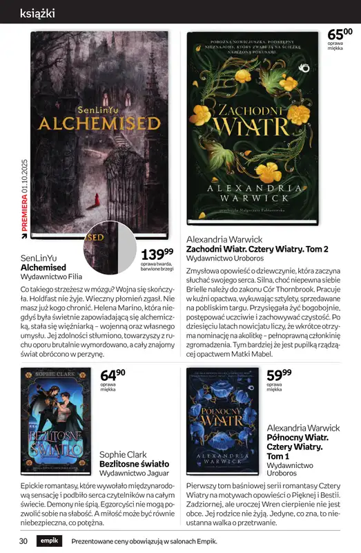 Empik - gazetka promocyjna Tom kultury: książki od czwartku 25.09 do wtorku 14.10 - strona 30