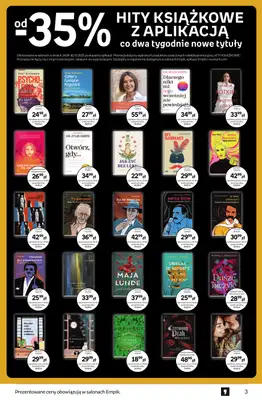 Empik - gazetka promocyjna Tom kultury: książki od czwartku 25.09 do wtorku 14.10 - strona 3