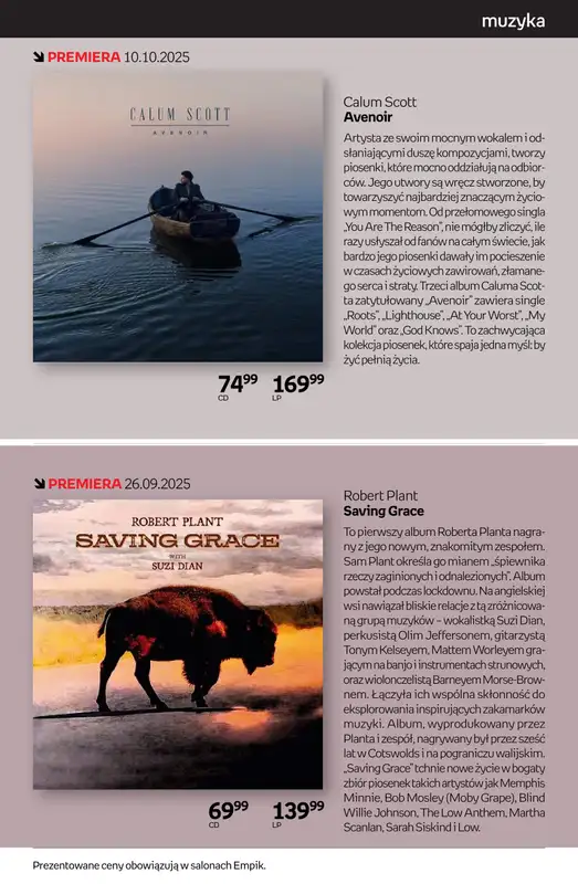 Empik - gazetka promocyjna Tom kultury: muzyka od czwartku 25.09 do wtorku 14.10 - strona 7
