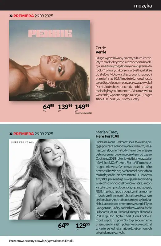 Empik - gazetka promocyjna Tom kultury: muzyka od czwartku 25.09 do wtorku 14.10 - strona 5