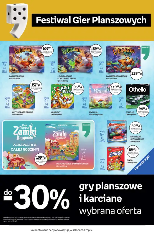 Empik - gazetka promocyjna Festiwal Gier Planszowych od piątku 26.09 do wtorku 14.10 - strona 2