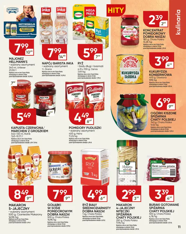 Chata Polska - gazetka promocyjna Gazetka od czwartku 25.09 do niedzieli 05.10 - strona 11