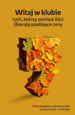 Empik - gazetka promocyjna Jesienne kolekcje od piątku 26.09 do wtorku 14.10