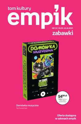 Empik - gazetka promocyjna Tom kultury: zabawki od czwartku 25.09 do wtorku 14.10