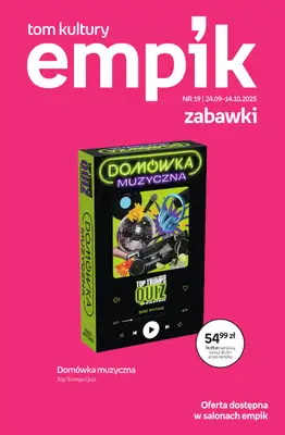 Empik - gazetka promocyjna Tom kultury: zabawki od czwartku 25.09 do wtorku 14.10