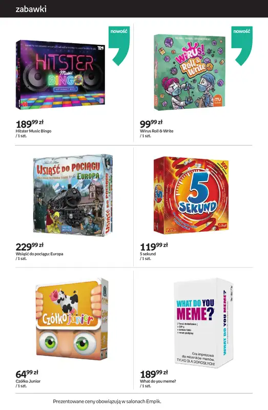 Empik - gazetka promocyjna Tom kultury: zabawki od czwartku 25.09 do wtorku 14.10 - strona 4
