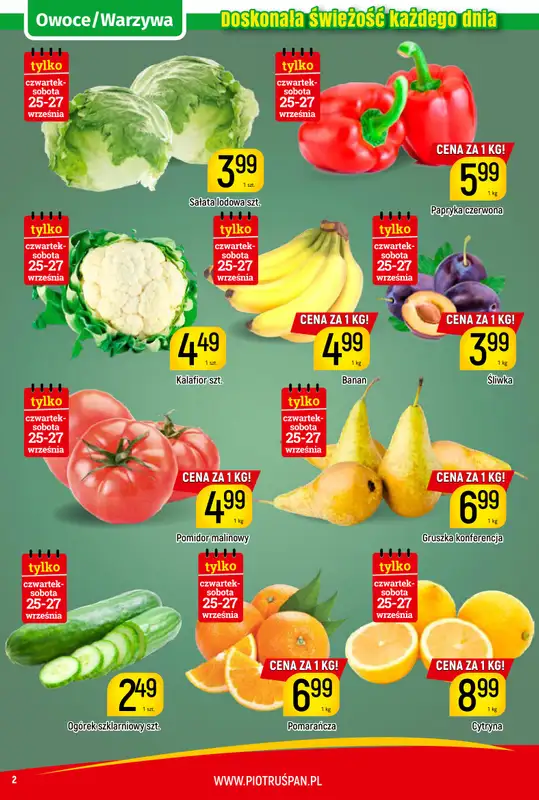 Delikatesy Piotruś Pan - gazetka promocyjna Gazetka od czwartku 25.09 do soboty 04.10 - strona 2