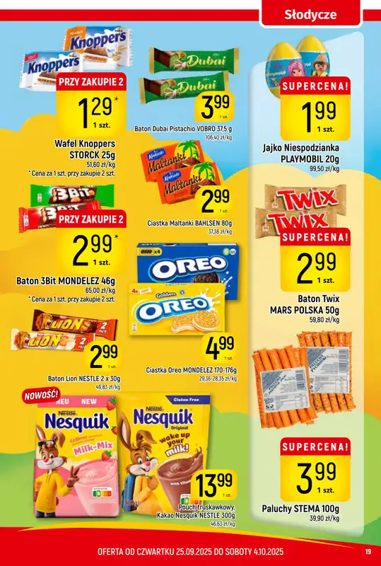 Delikatesy Piotruś Pan - gazetka promocyjna Gazetka od czwartku 25.09 do soboty 04.10 - strona 19