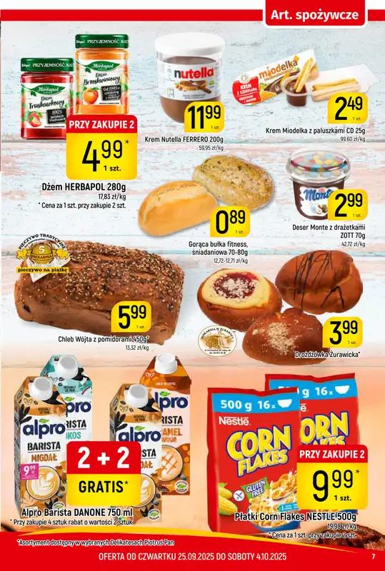 Delikatesy Piotruś Pan - gazetka promocyjna Gazetka od czwartku 25.09 do soboty 04.10 - strona 7
