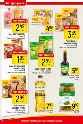 Delikatesy Piotruś Pan - gazetka promocyjna Gazetka od czwartku 25.09 do soboty 04.10 - strona 16