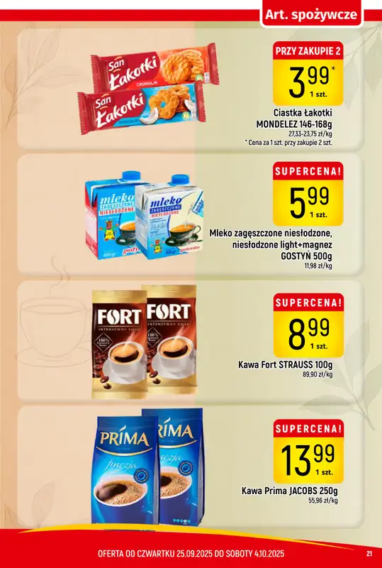 Delikatesy Piotruś Pan - gazetka promocyjna Gazetka od czwartku 25.09 do soboty 04.10 - strona 21