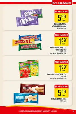 Delikatesy Piotruś Pan - gazetka promocyjna Gazetka od czwartku 25.09 do soboty 04.10 - strona 23