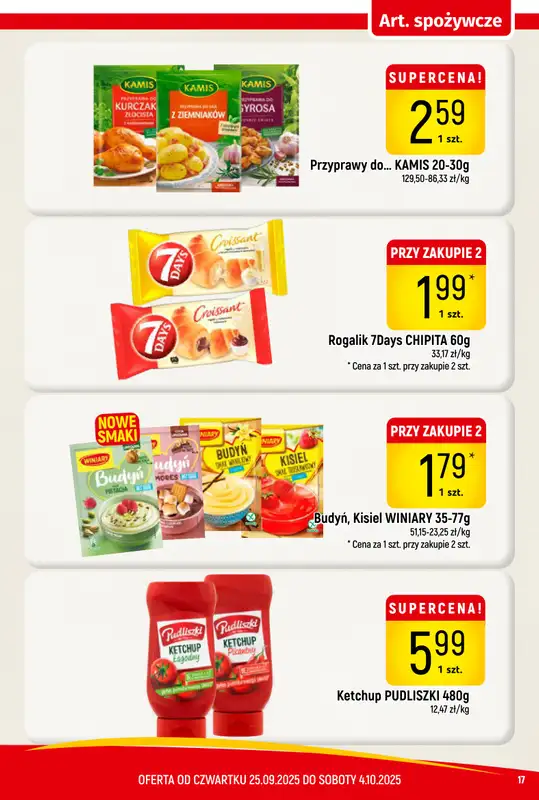 Delikatesy Piotruś Pan - gazetka promocyjna Gazetka od czwartku 25.09 do soboty 04.10 - strona 17