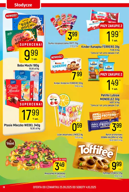 Delikatesy Piotruś Pan - gazetka promocyjna Gazetka od czwartku 25.09 do soboty 04.10 - strona 18