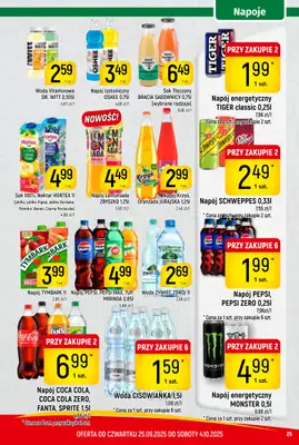 Delikatesy Piotruś Pan - gazetka promocyjna Gazetka od czwartku 25.09 do soboty 04.10 - strona 25