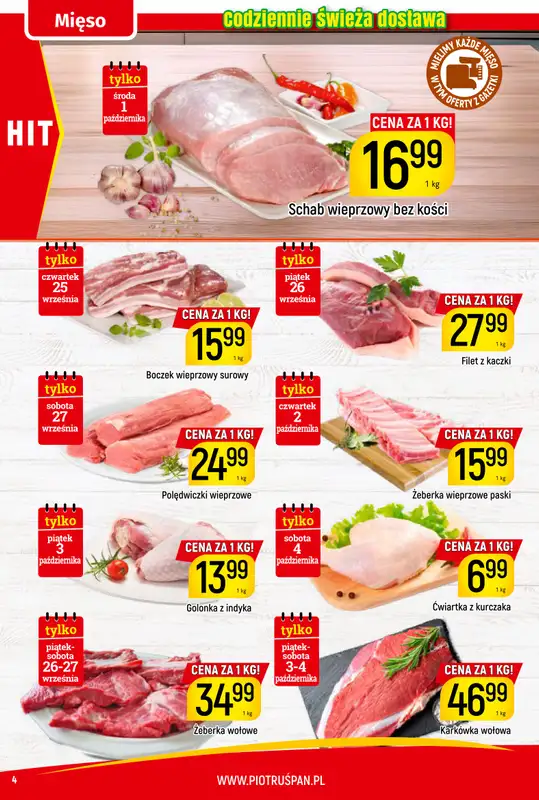 Delikatesy Piotruś Pan - gazetka promocyjna Gazetka od czwartku 25.09 do soboty 04.10 - strona 4