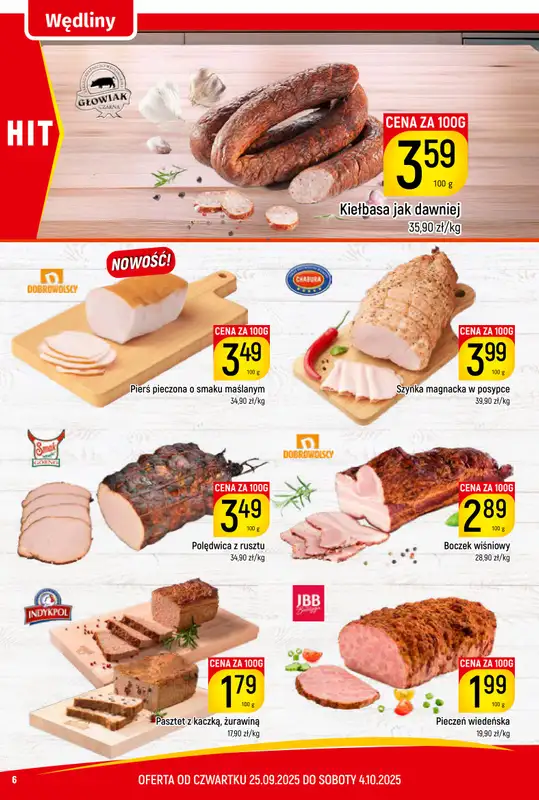 Delikatesy Piotruś Pan - gazetka promocyjna Gazetka od czwartku 25.09 do soboty 04.10 - strona 6