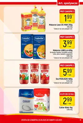 Delikatesy Piotruś Pan - gazetka promocyjna Gazetka od czwartku 25.09 do soboty 04.10 - strona 15