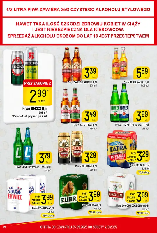 Delikatesy Piotruś Pan - gazetka promocyjna Gazetka od czwartku 25.09 do soboty 04.10 - strona 24