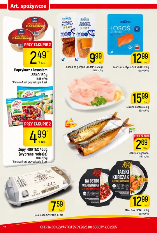 Delikatesy Piotruś Pan - gazetka promocyjna Gazetka od czwartku 25.09 do soboty 04.10 - strona 12