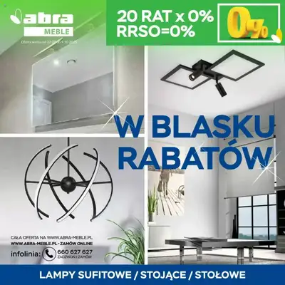 Abra Meble - gazetka promocyjna W blasku rabatów od wtorku 23.09 do czwartku 09.10