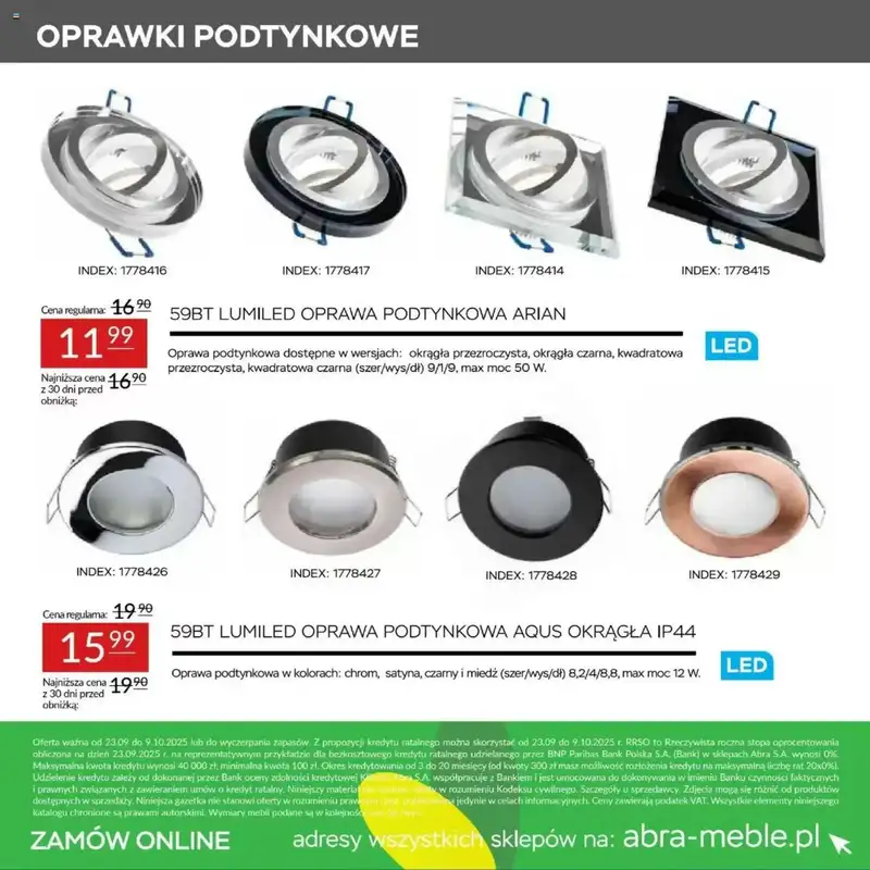 Abra Meble - gazetka promocyjna W blasku rabatów od wtorku 23.09 do czwartku 09.10 - strona 22