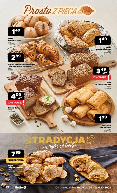 Netto - gazetka promocyjna Gazetka Spożywcza od poniedziałku 29.09 do soboty 04.10 - strona 12