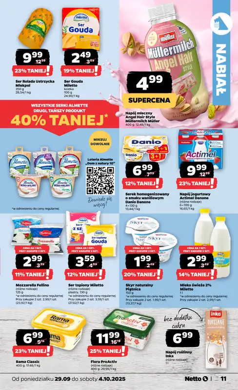 Netto - gazetka promocyjna Gazetka Spożywcza od poniedziałku 29.09 do soboty 04.10 - strona 11