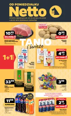 Netto - gazetka promocyjna Gazetka Spożywcza od poniedziałku 29.09 do soboty 04.10