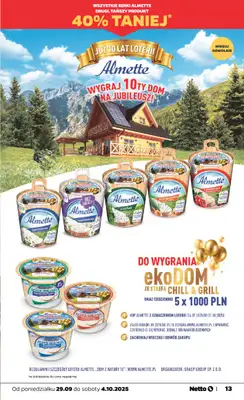 Netto - gazetka promocyjna Gazetka Spożywcza od poniedziałku 29.09 do soboty 04.10 - strona 13