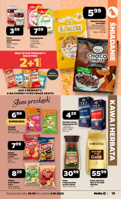 Netto - gazetka promocyjna Gazetka Spożywcza od poniedziałku 29.09 do soboty 04.10 - strona 15