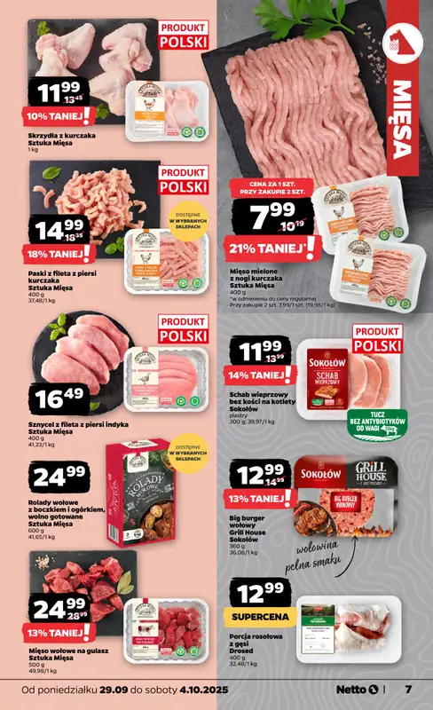 Netto - gazetka promocyjna Gazetka Spożywcza od poniedziałku 29.09 do soboty 04.10 - strona 7