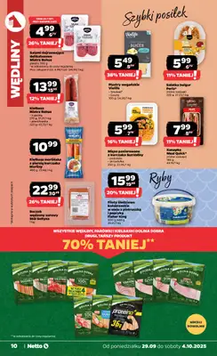 Netto - gazetka promocyjna Gazetka Spożywcza od poniedziałku 29.09 do soboty 04.10 - strona 10